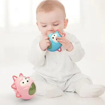 

Baby Tumbler Toy Grasping 3-6 Months Newborn Pacify Early Education Chicken Tooth Glue Rattle Environmental Protection ABS Mater
