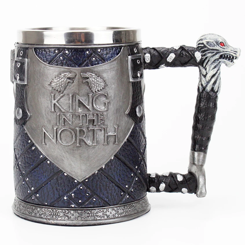 Игра престолов кружка Nemesis Now Ltd King in the North пиво кофе питейная посуда кружки 500-600 мл лучший подарок веера