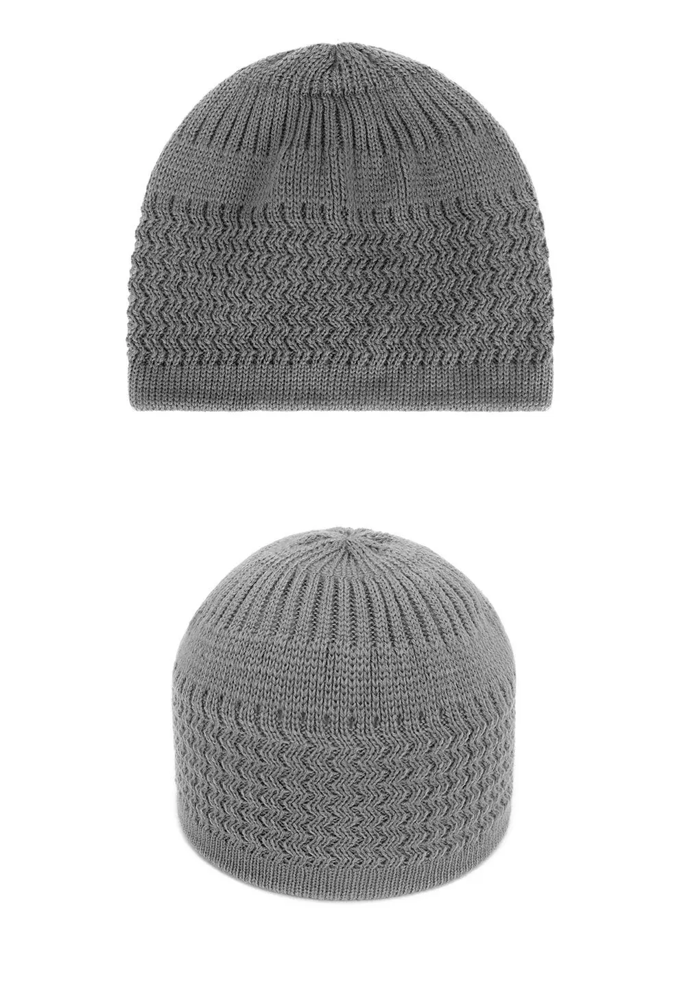 2021 New Pencil Cap Otton Skull Cap Beanie Kufi with Checkered-Knit Pattern in Solid Colors for Everyday Wear