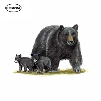 

HotMeiNi 13cm x 9cm Bear & Cubs Graphics Car Stickers and Decals Suitable for Any Flat and Smooth Clean Surface Animal Decor