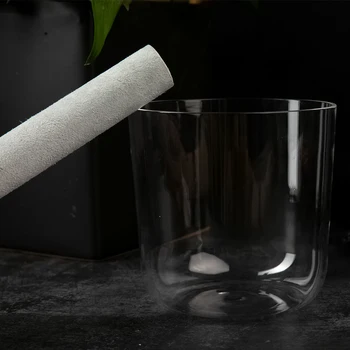 

about 7.5" 100% quartz crystal singing bowls with perfect G note for THROAT chakras
