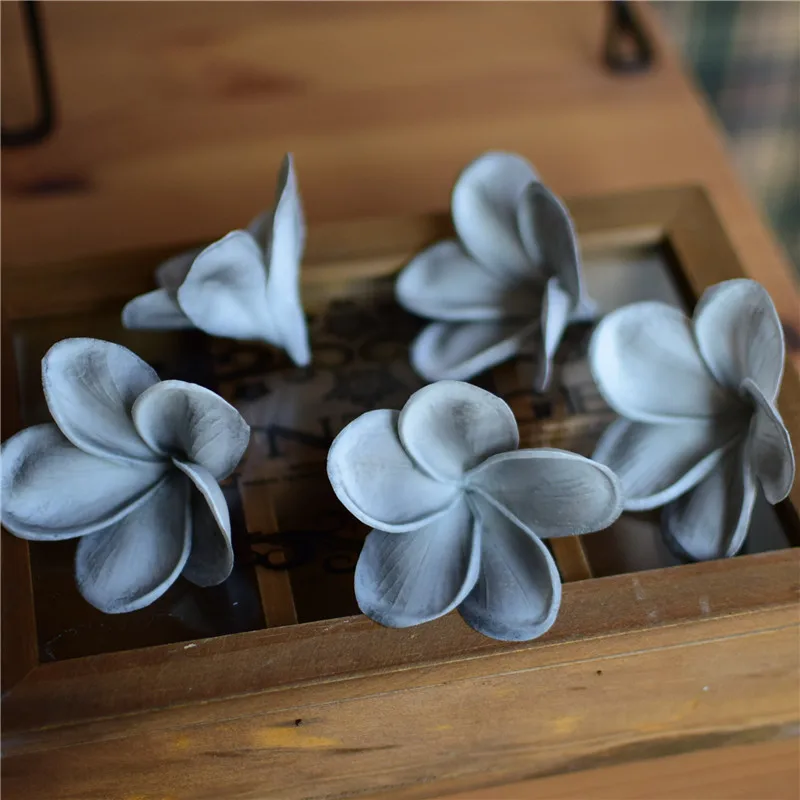 Plumerias, натуральные, настоящие, на ощупь, frangipani, Цветочная головка, топперы для торта, свадебные украшения, искусственные цветы, Гавайи, тропический цветок, 20