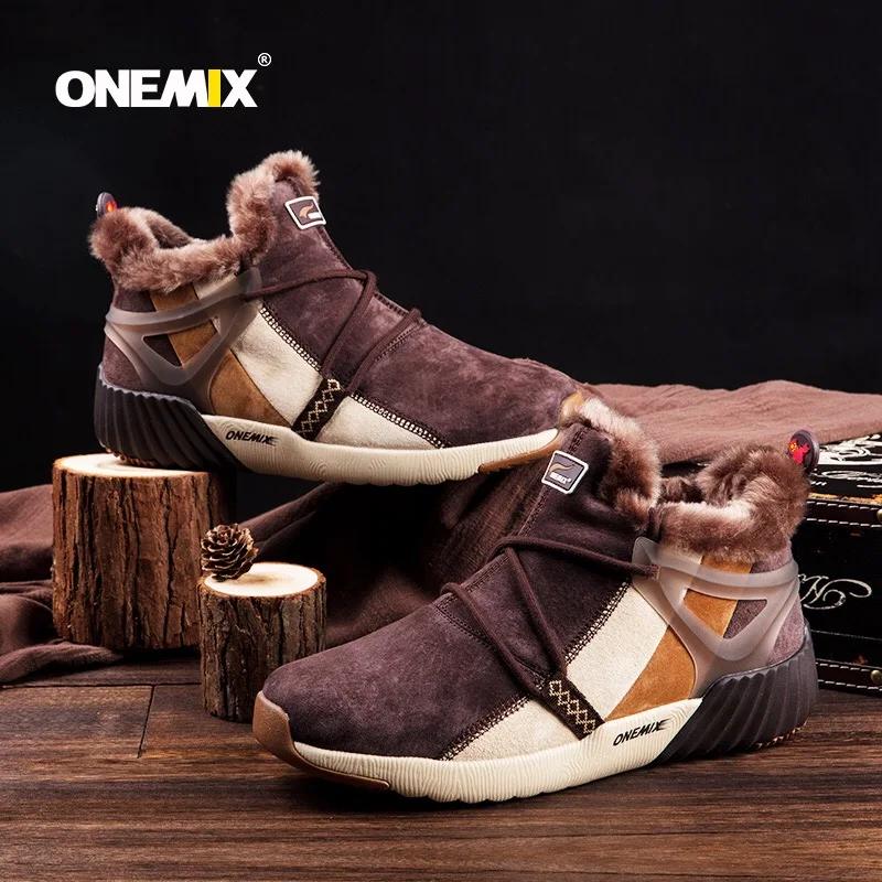 ONEMIX Winter Men's Boots for Women 