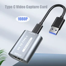 Tarjeta de captura de vídeo tipo C, HDMI, 1080P HD Compatible con USB, grabación de juegos para PS4/5, interruptor, transmisión en vivo, cámara