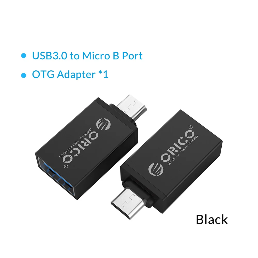 ORICO адаптер типа OTG-C USB C к USB3.0 OTG адаптер для зарядки и синхронизации данных type-c конвертер - Цвет: USB3.0 to Micro b BK