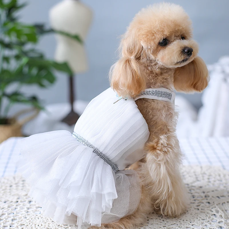 オリジナルの手作りの犬の服アンティークの結婚式のドレス新鮮な女神スタイルプリンセスアパレルパーティー誕生日プレゼント