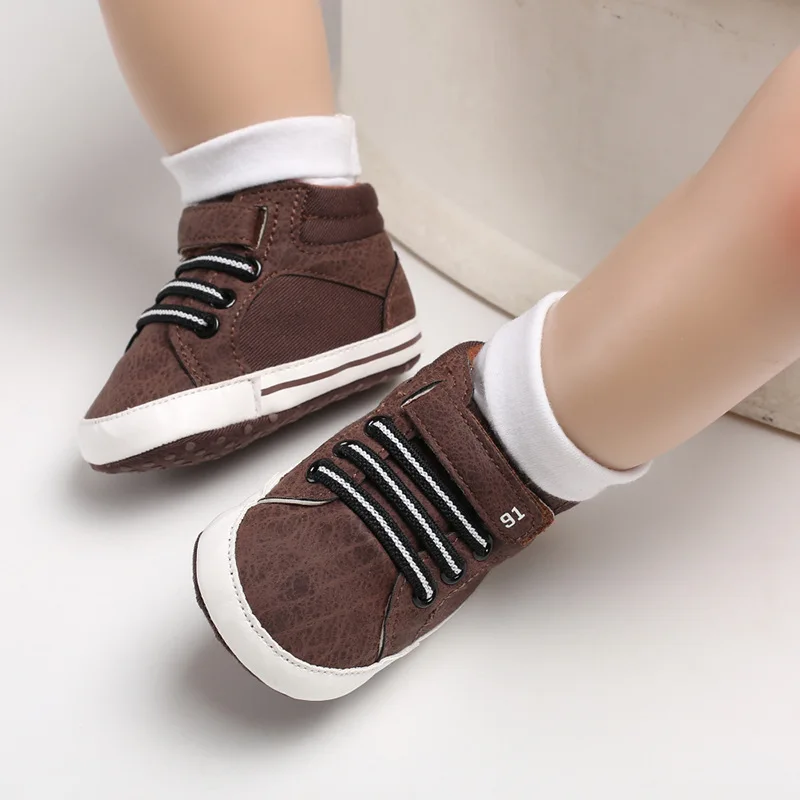 Baby Shoes Boy Newborn Infant Toddler Casual Comfor Cotton Sole Anti-slip PU Leather First Walkers Crawl Crib Moccasins Shoes