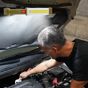 

72 LED Work Flashlight Torch Lightweight Easy Carrying USB Rechargeable Magnetic LED Flashlight Lamp for Outdoor Camping