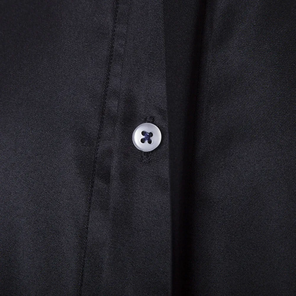 Vogue Camisa Masculina, мужские рубашки, осенняя тонкая рубашка с длинным рукавом и необычным стоячим воротником, повседневная черная летняя рубашка, топ для мужчин