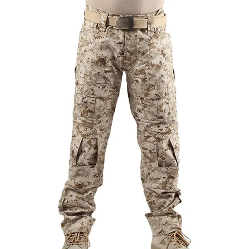 desert digital Военные тактические штаны, мужские камуфляжные Pantalon, лягушка, брюки карго, наколенники, рабочие брюки, армейские охотники, боевые брюки - Цвет: desert digital