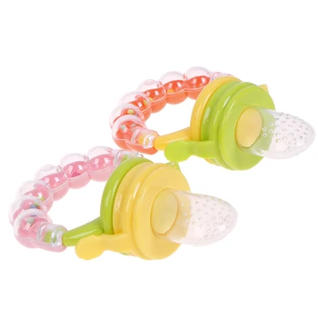 

Fresh Food Nibbler Baby Pacifiers Feeder Kids Fruit Feeder Nipples Feeding Safe Baby Nipple Teat Pacifier Bottles New~