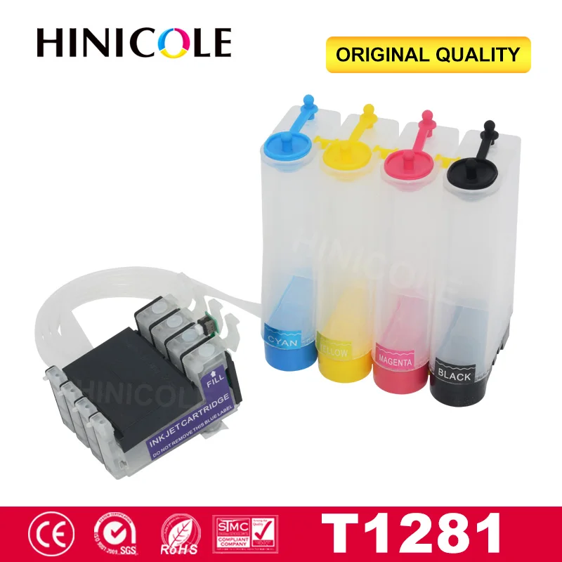 Hinicole T1281 принтеры Система непрерывной подачи чернил чернила для Epson Stylus S22 SX125 SX130