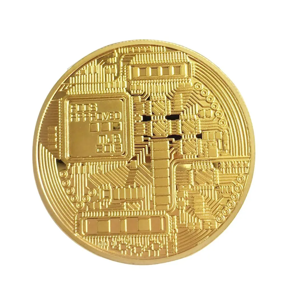 Позолоченная монета Биткоин коллекционный подарок Casascius Bit Coin арт-коллекция монет btc физическая Золотая памятная монета