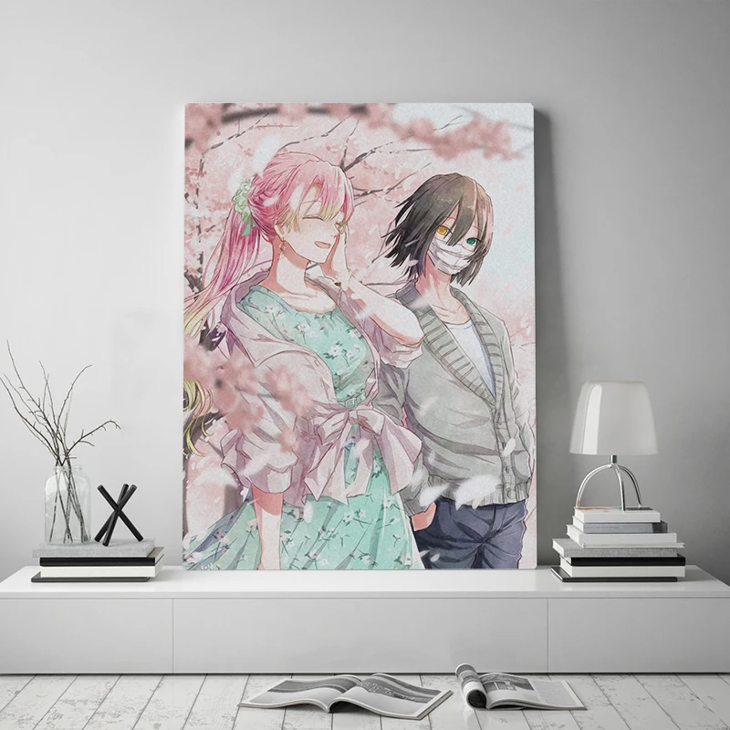 

Wall Art Modular Picture Obanai Iguro Canvas Printed Home Decor Posters Painting Kimetsu No Yaiba Anime For Living Room