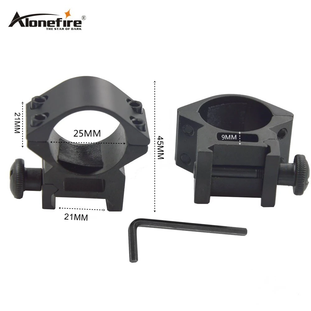 Alonefire M45 25mm Ring 11mm Rail Dovetail Base Weaver Picatinny