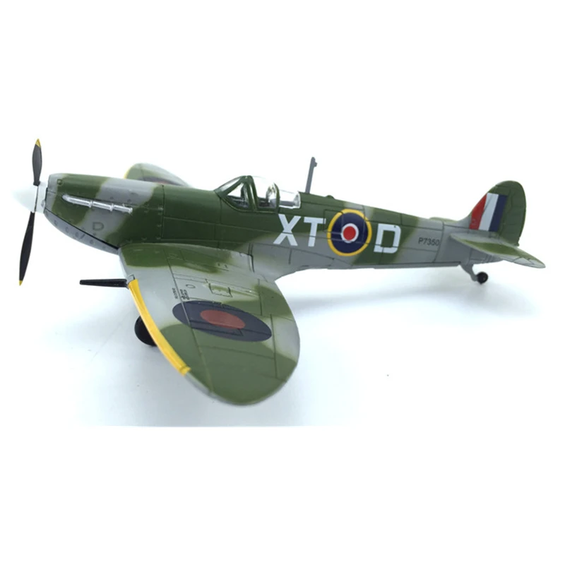 1: 72 Масштаб сплав Второй мировой войны британский Spitfire Fighter литья под давлением Военная Статическая модель самолета игрушка для коллекции дисплей