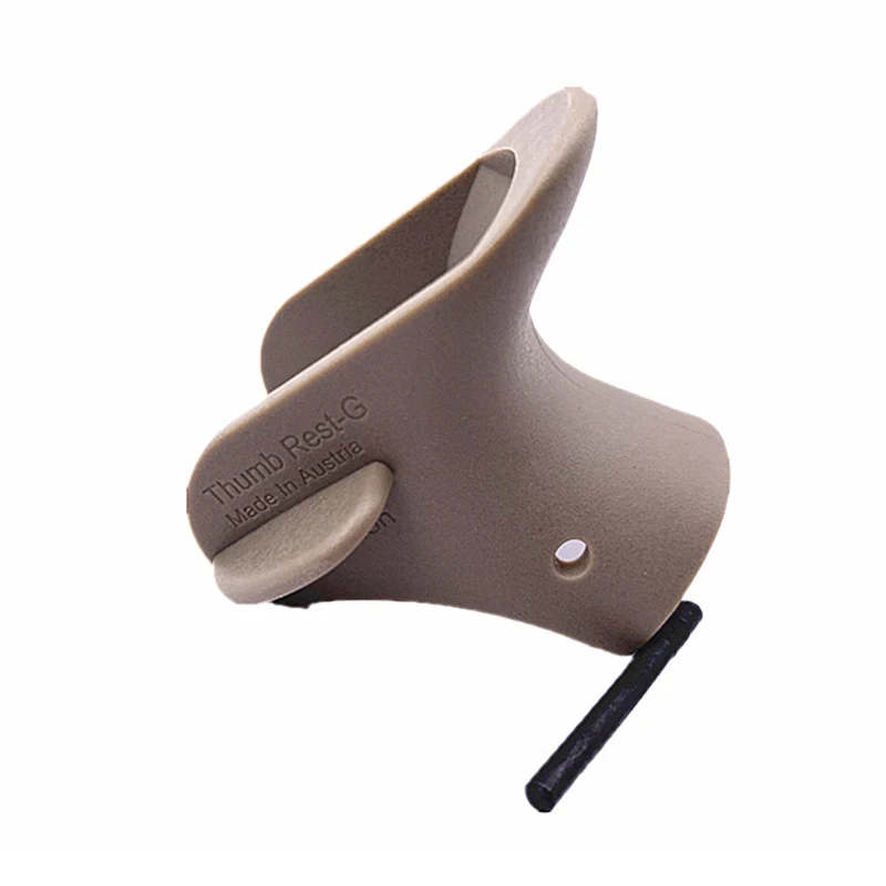 Nylon thumb rest, suitable for G-series pistol Glock accessories, tactical hunting black and brown Nylon thumb rest, suitable for G-series pistol Glock accessories, tactical hunting black and brown