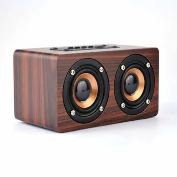 

High Power Wooden Box Wireless Bluetooth Speaker Subwoofer 2200mAh Battery Support TF CardX Cable