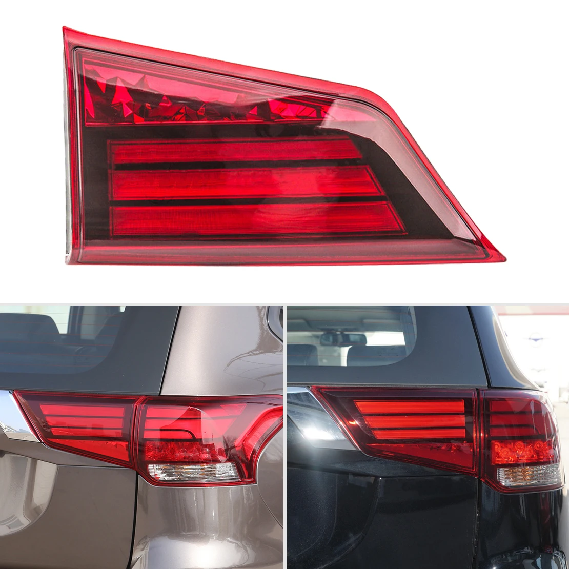 DWCX New Red Right Rear Inner Side Tail Light Lamp Fit for MITSUBISHI OUTLANDER 2016 2017 2018