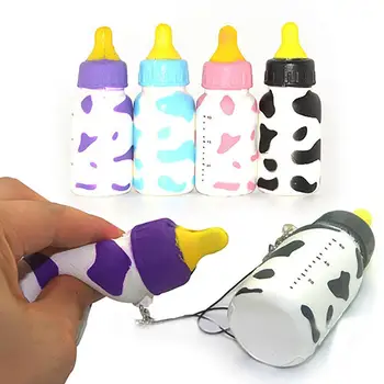 

Soft Feeding Milk Baby Bottle Slow Rising Cell Phone Charm Key Pendant