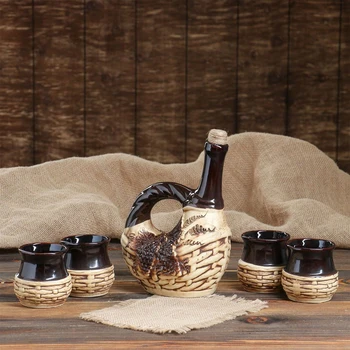

Set for wine "Lukoshko", 5 items, 0.75 / 0.2 l