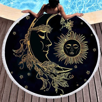 

150x150cm Large Beach Mat Towel Sand Proof Blanket Outdoor Picnic Mat Quick Drying Heat Resistant Body Cover Towel