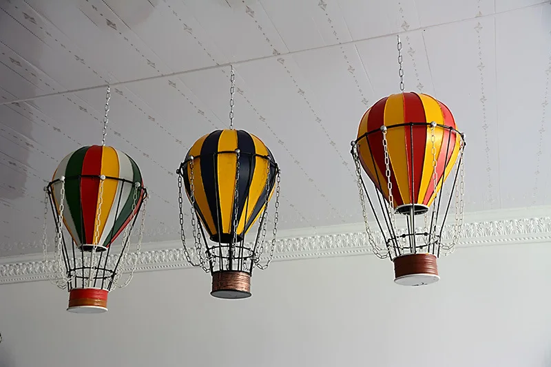 Винтажный Железный воздушный шар в скандинавском стиле, украшение для рукоделия, подвесное украшение для витрины, Декорации для съемки, аксессуары для украшения дома