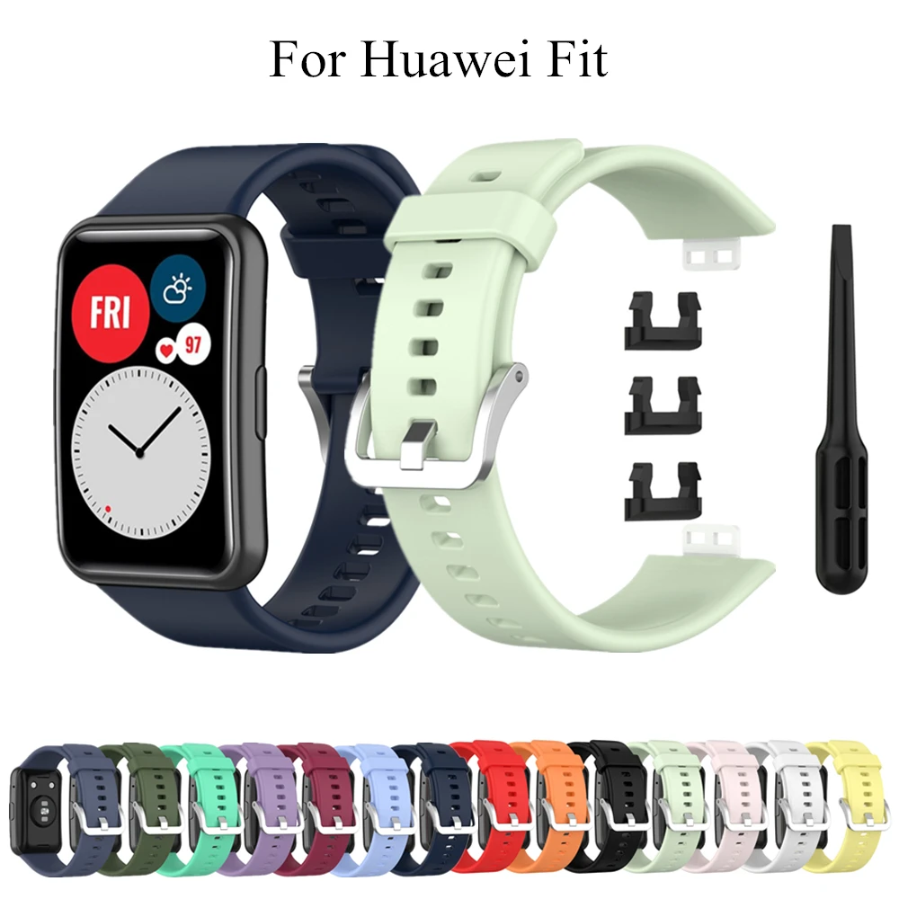SportSiliconeStrapforHuaweiWatchFitBandReplacementWristband