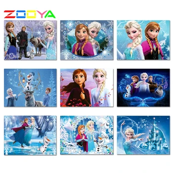 

Diamond Paintings "Frozen Elsa Anna Cartoon Princess" Full Square/Round Daimond Cross Stitch Mosaic Rhinestone Embroidery 6Bxqy1