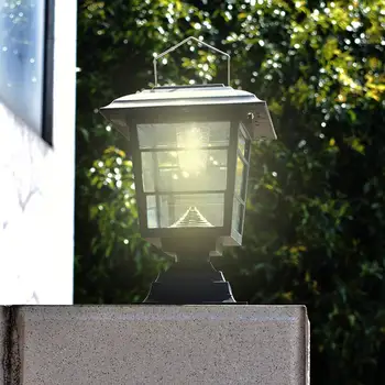 

Solar Post Cap Lawn Solar Garden Light No Wires Yard Path Outdoor Garden LED Waterproof Decorative Wall Light