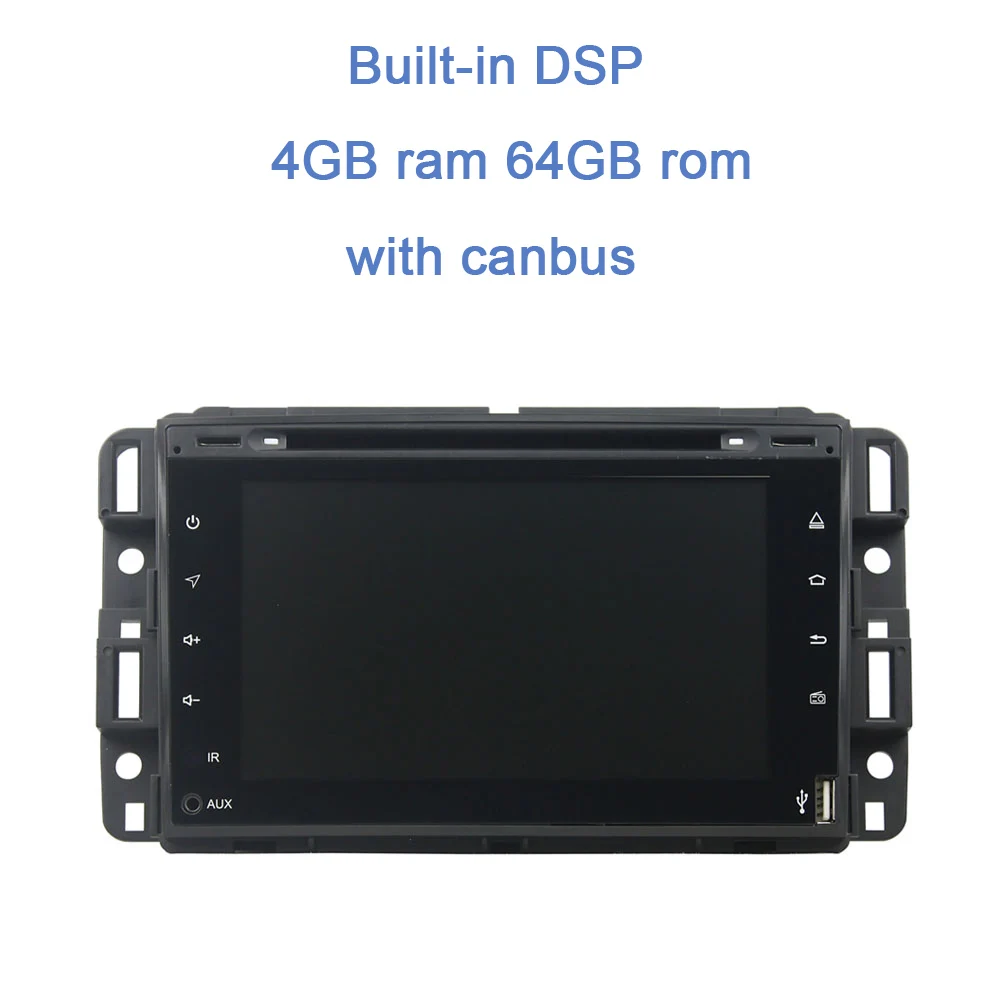 DSP Android 9,0 Octa Ядро 64G+ 4G Оперативная память Автомобильный DVD плеер для GMC Yukon Tahoe 2007-2012 gps ГЛОНАСС карта RDS радио Wi-Fi Bluetooth Сенсорный экран - Цвет: 64GB ROM with canbus