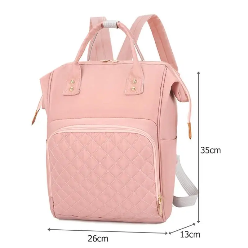 Модная сумка для детских подгузников, рюкзак для мамы, однотонный рюкзак для мамы, рюкзаки для путешествий, большие нейлоновые сумки для