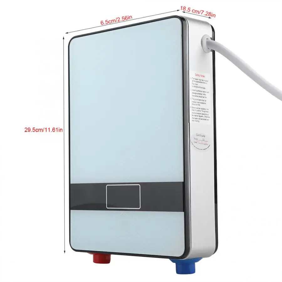 110V 6500W Tankless мгновенный Электрический нагреватель горячей воды для дома ванной