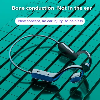 

G200 Bone Conduction Headphones Bluetooth Wireless Headset Waterproof Open Ear-Hook Light Weight Not In-ear Sports Earphones