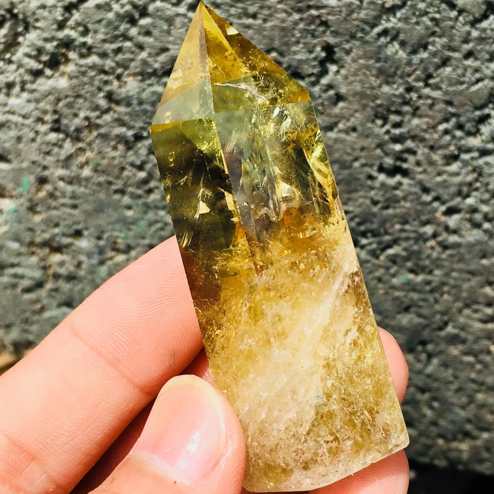 Stunning Yellow Crystal Tower Natural Citrine Quartz Crystal Obelisk Wand Point Healing Stones Aliexpress