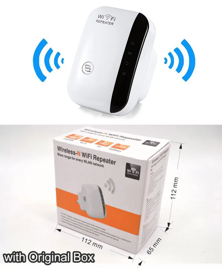 White-Original box Беспроводной-N Wi-Fi ретранслятор 802.11n/b/g сети Wi-Fi роутеры 300 Мбит/с расширитель диапазона Усилитель сигнала расширитель wifi Ap Wps шифрование - Цвет: White-Original box