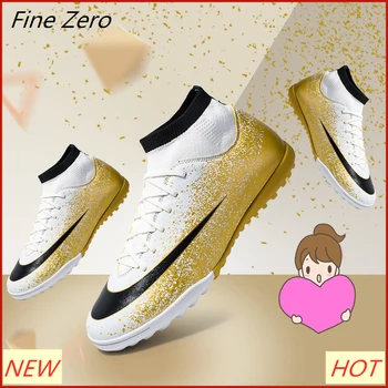 

New Soccer Boots Indoor Turf Football Sneakers Long Spikes Men Shoes Soccer Cleats Original Football Sports Shoes For Women Men