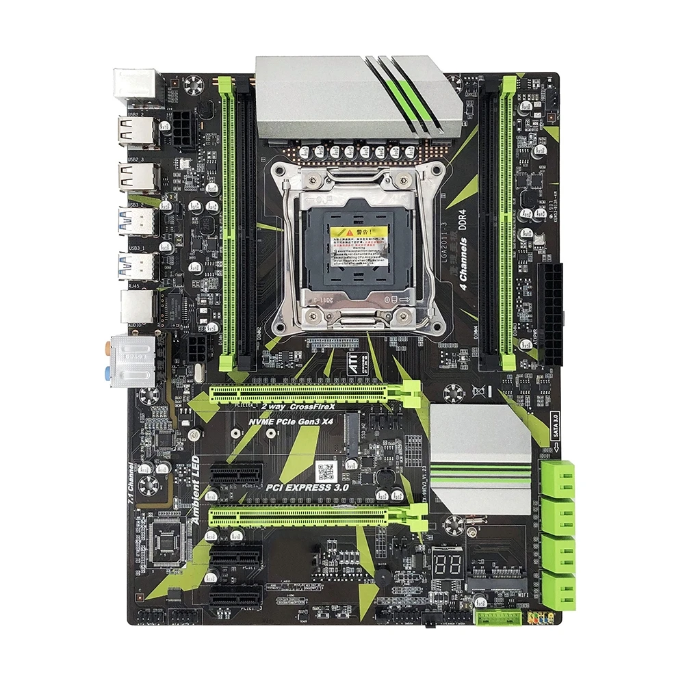 X99 LGA 2011-V3 материнская плата REG ECC SATA 3 0 с M.2 SSD четырехканальная Память DDR4 64G 2011 LGA2011-3