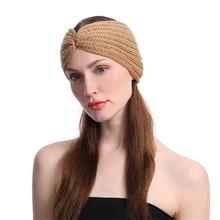 1 шт. трикотажная ткань спортивная повязка Йога тюрбан Спортивные товары женские резинки для волос для спорта