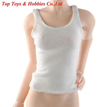 

1/6 Female Suit White Vest Clothes Top Suit fit12'' TBLeague Figure body in stock