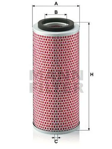 Фильтр воздушныйHyundai Galoper 2.5D 93 MANN-FILTER C14140