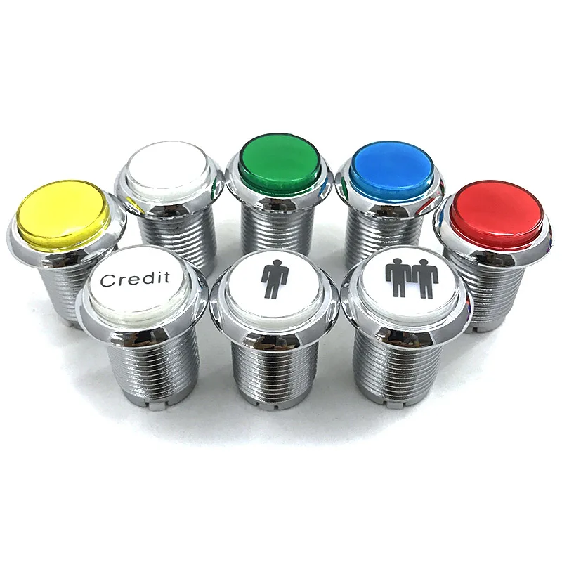 Микро переключатель со светодиодной подсветкой 33 мм 12 В|button arcade|push button arcadearcade |