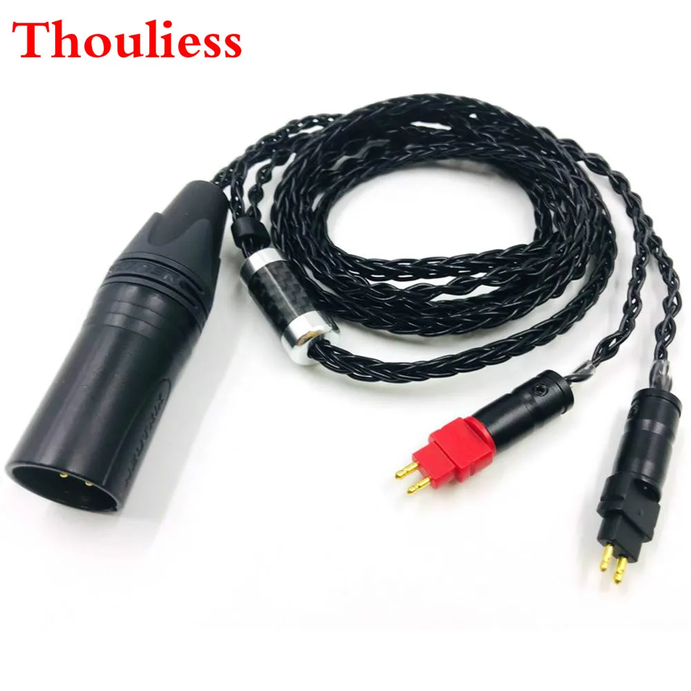 

Thouliess HIFI 8 cores 4-pin XLR Male Balanced Headphone Upgrade Cable for HD600 HD650 HD525 HD545 HD565 HD580 HD6XX Headphones