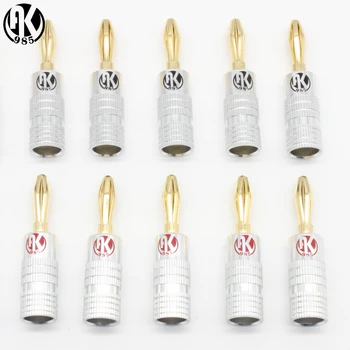 

10pcs Banana Plug High End HiFi Audio Speaker Cable Connector Adapter Diy