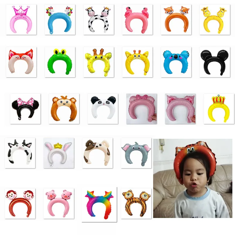 cartoon animal headband balloons -10-1