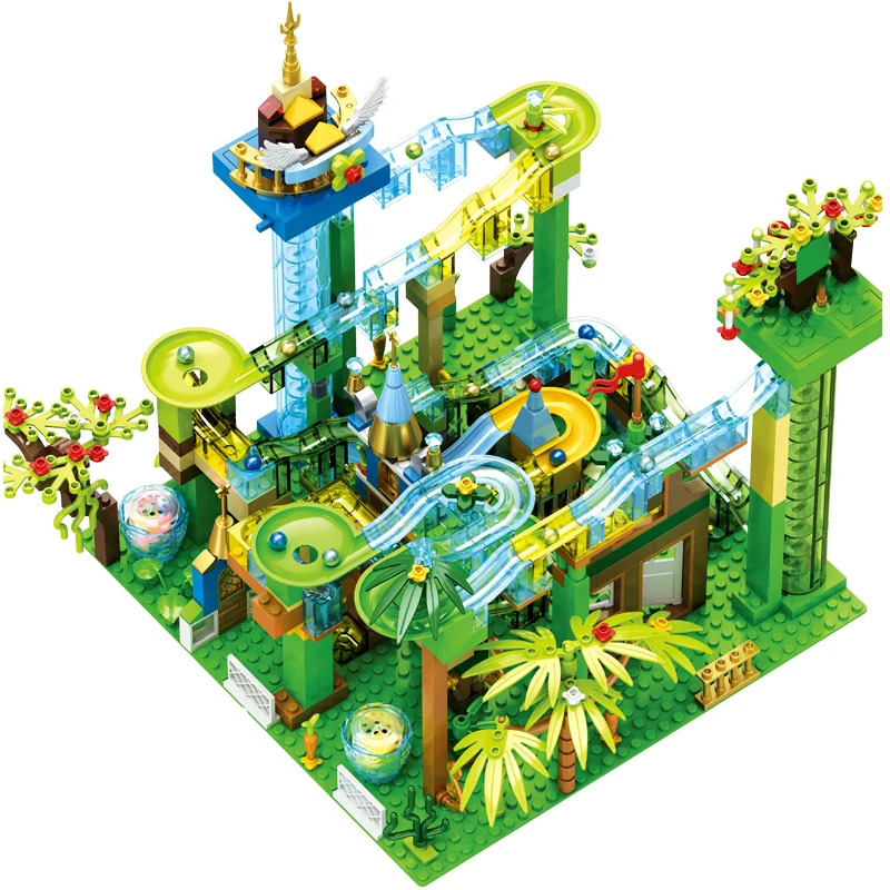 Ball Track Model Design Building Blocks Electric Ever-changing Bricks Lighting Music Effect Assembly Toys Kids Holiday Gift Ball Track Model Design Building Blocks Electric Ever-changing Bricks Lighting Music Effect Assembly Toys Kids Holiday Gift