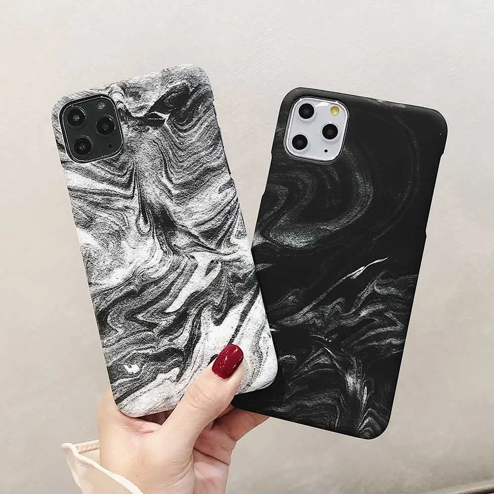 luminous matte smoke marble Case For iphone 1
