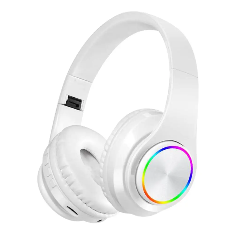 White TWS Bluetooth 5,0 HiFi гарнитура портативные беспроводные наушники легкие складные наушники 3D стерео гарнитура игровые спортивные наушники - Цвет: White