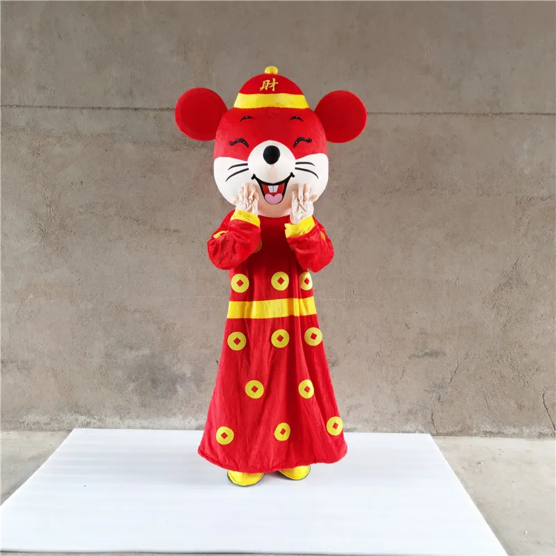 Китайский год Зодиак lucky mouse маскарадный костюм для взрослых Размер для приветственного выступления и Хэллоуин вечерние платья - Цвет: style6