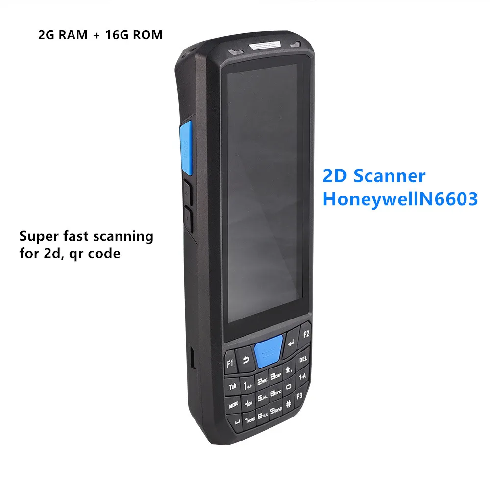 2D Honeywell6603 Высокая производительность Android 8,1 прочный IP66 логистический склад ручной honeywell 1d 2d сканер штрих-кода КПК с nfc rfid Считыватель - Цвет: 2D Honeywell6603